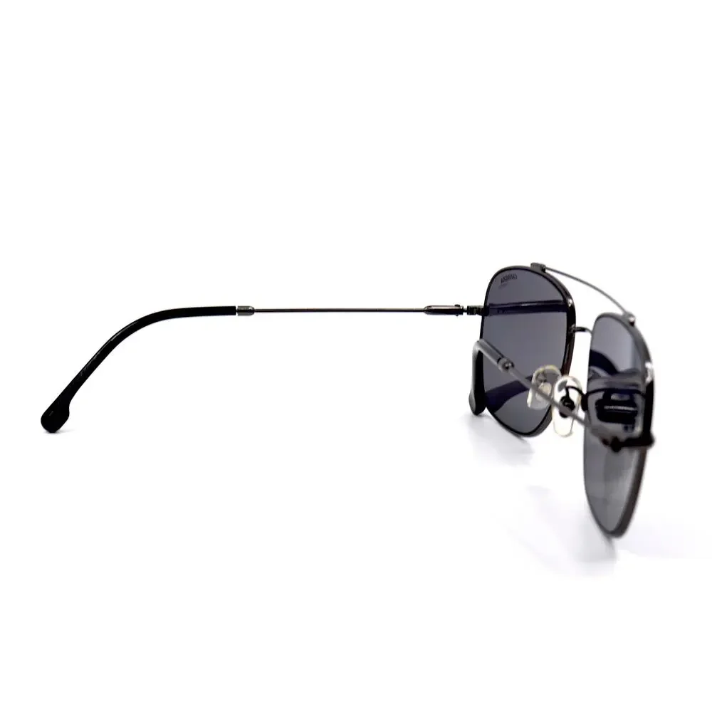 BRAND NEW CARRERA 182/F/S BLACK GREY POLARIZED AVIATOR SUNGLASSES